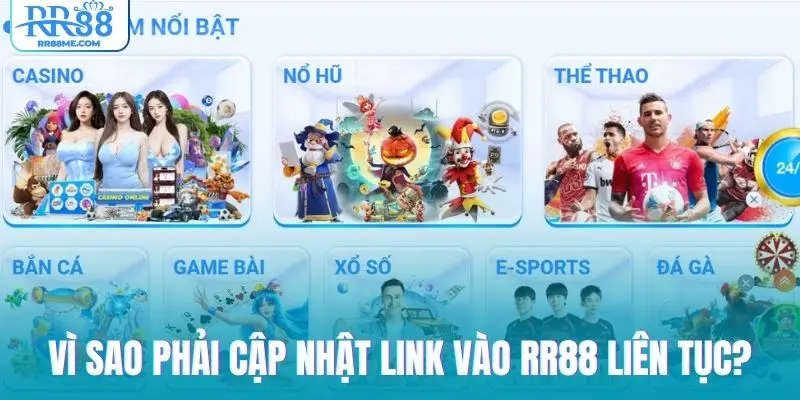 Lý do nhà cái thường xuyên thay đổi link dẫn